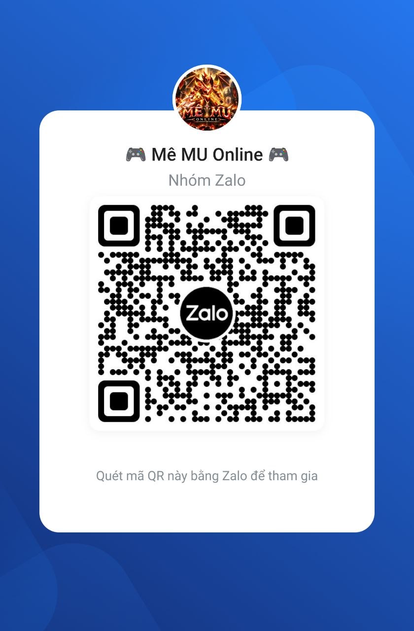 QR tham gia Group Zalo Mê MU Online
